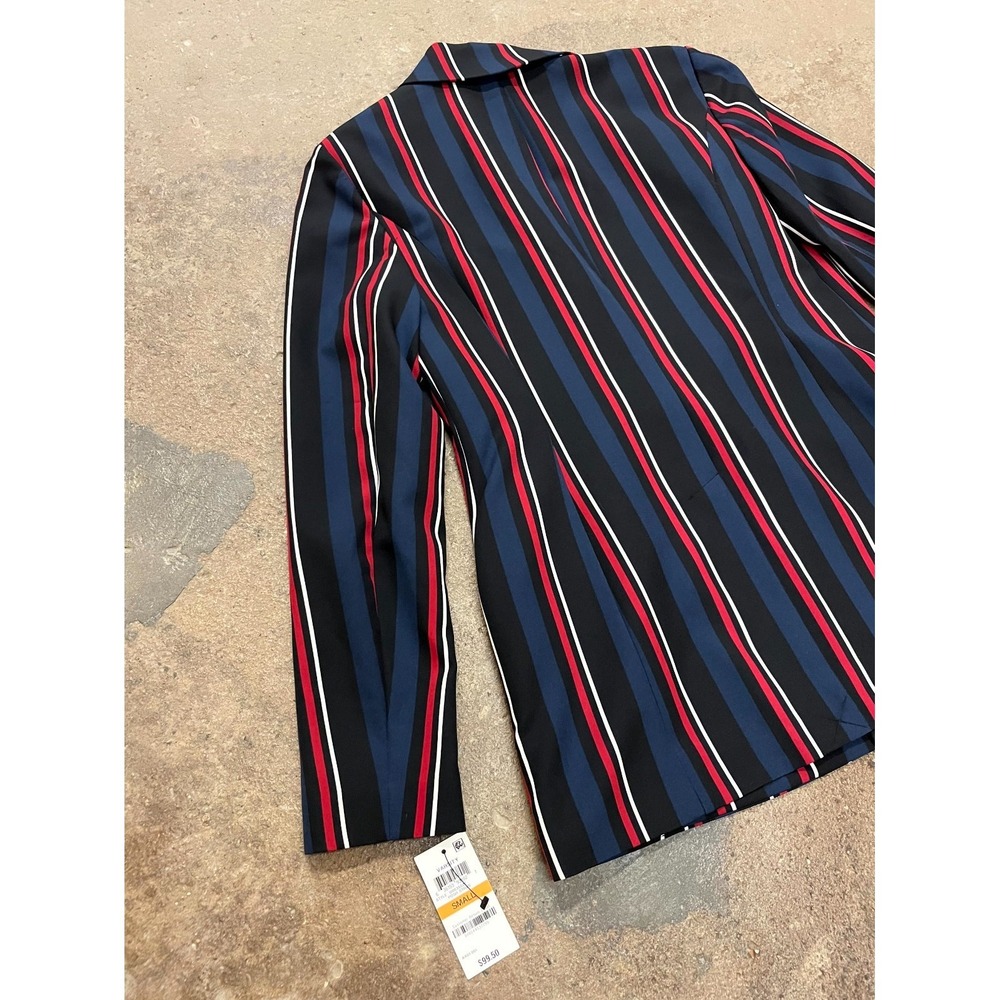 INC‎ International Concepts Blazer Jacket Womens Small Multicolor Posh Stripe - Picture 12 of 16